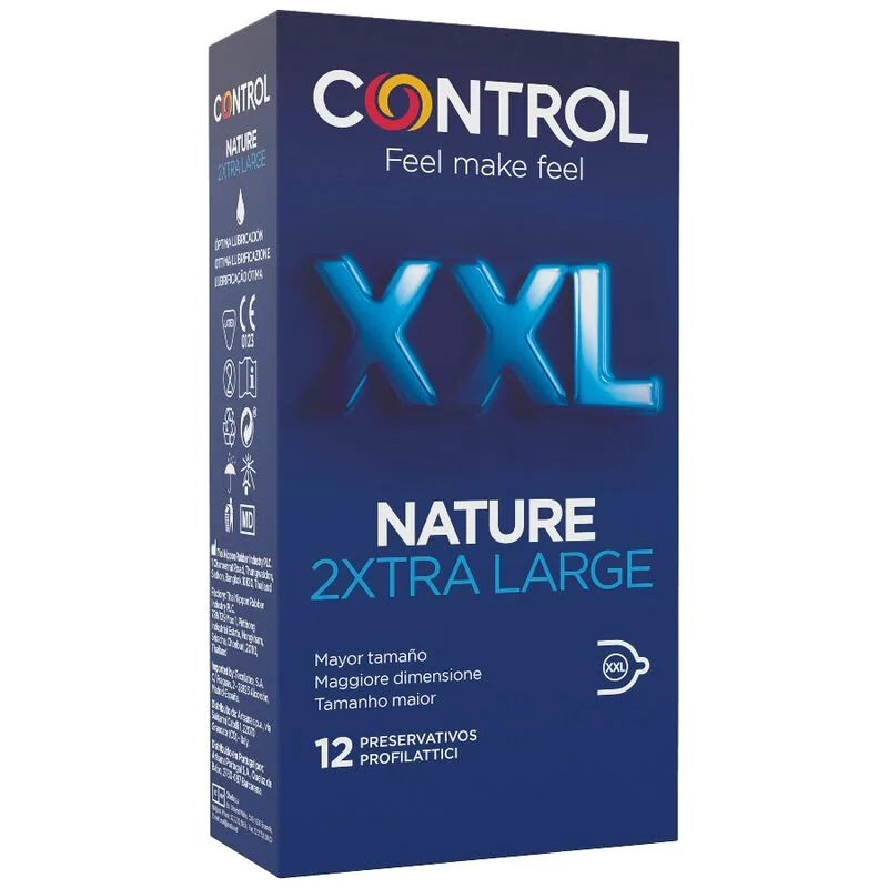 Préservatifs Nature 2xtra Grands XXL - 12 Unités Control