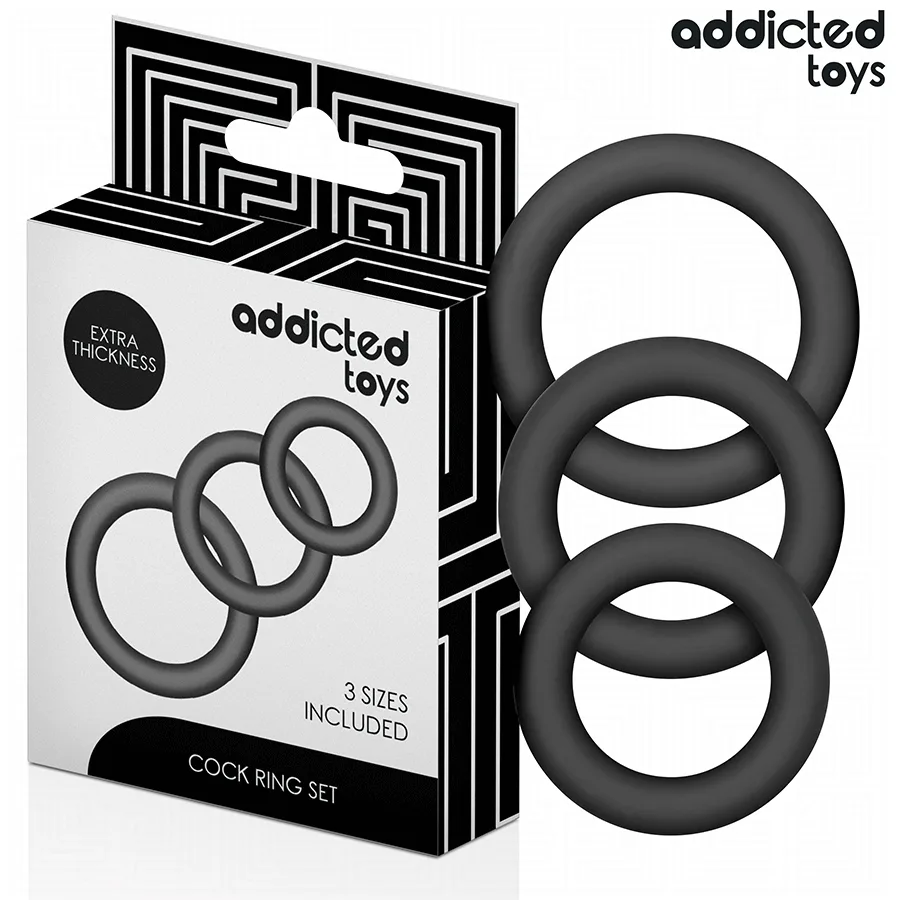 Lot de Anneaux en Silicone Modèle 1 Addicted