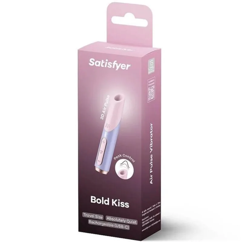Bold Kiss Wave Stimulateur de Clitoris Rose / Violet Satisfyer