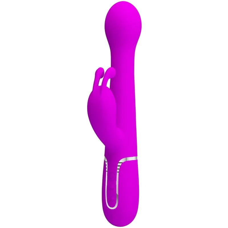Vibromasseur Dejon Rabbit 3 en 1 Multifonction Violet Pretty Love