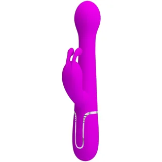 Vibromasseur Dejon Rabbit 3 en 1 Multifonction Violet Pretty Love