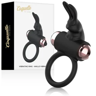 Cockring avec Vibromasseur Noir/ Or Coquette Chic Desire