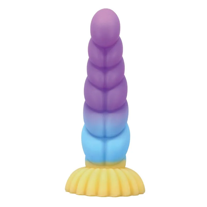 Gode en Silicone Licorne Tricolor Fantasy 22 cm Ø 5 cm