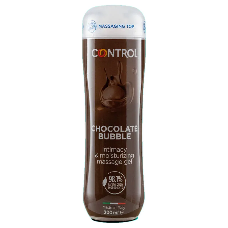 Gel de Massage 3 en 1 Bulle de Chocolat 200 ML Control huile de massage