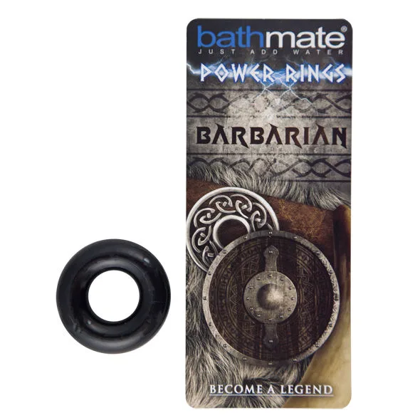 Anneau de Pénis Noir Barbare Bathmate