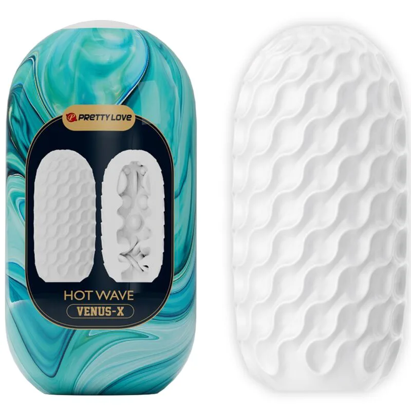 Masturbateur pour Homme en Silicone Hot Wave Blanc Pretty Love