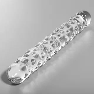 Modèle 15 Gode en Verre Borosilicate Clair 18,5 cm x 3