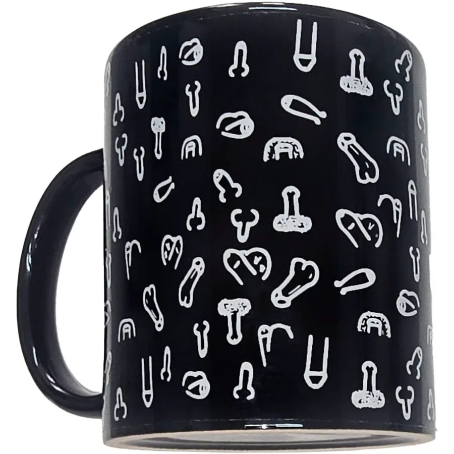 Tasse à Pénis Noir 370 ML Diablo Picante noir jeu coquin
