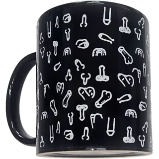 Tasse à Pénis Noir 370 ML Diablo Picante noir jeu coquin