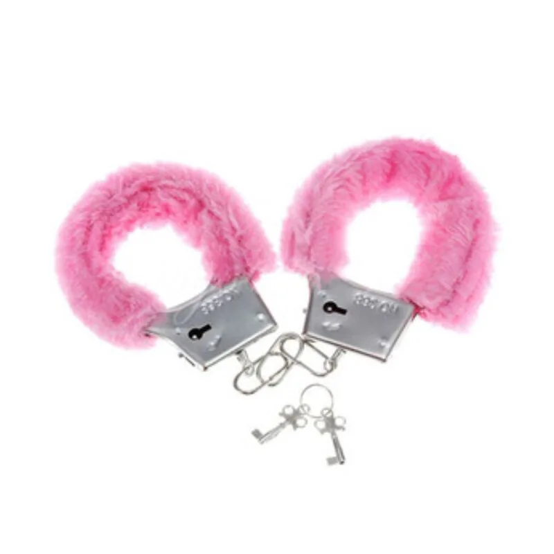 Menottes de Plaisir en Fourrure Rose Diablo Picante rose menottes