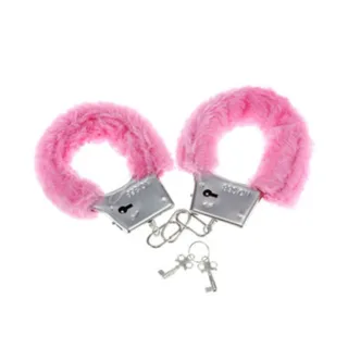 Menottes de Plaisir en Fourrure Rose Diablo Picante rose menottes