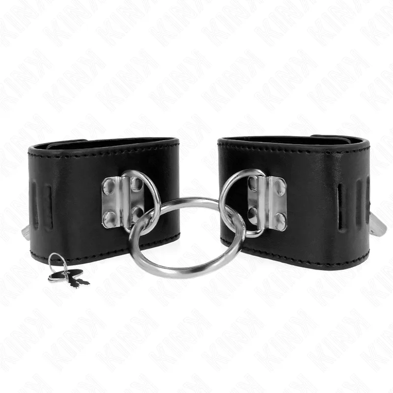 Menottes Fixes avec Anneau et Fermeture par Cadenas Kink
