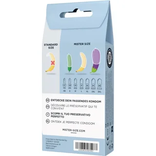Kit de Test : 3 Préservatifs de Tailles Différentes + Mister Size