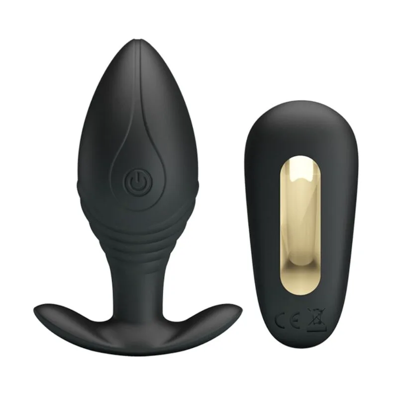 Vibromasseur Rechargeable Regina Plug Anal Noir Pretty Love