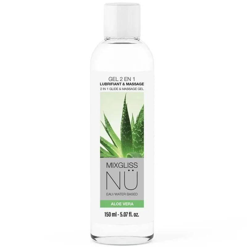 Gel Lubrifiant et de Massage 2 en 1 À Base D'eau Nuru À L'aloe Vera 150 ml Mixgliss