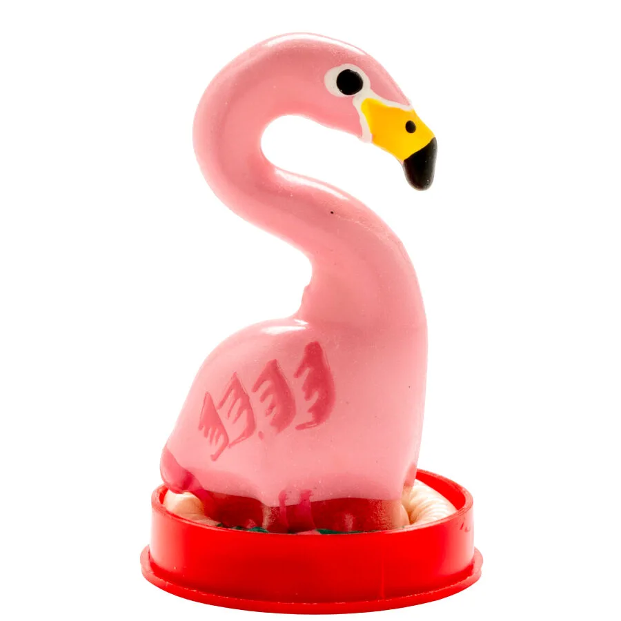 Préservatifs Fantaisie Peints à la Main Rose Flamant Condomerie
