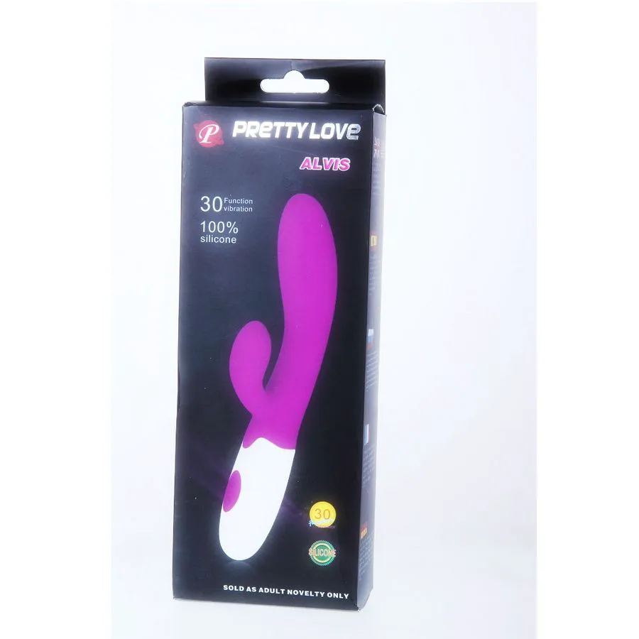 Flirtation Vibromasseur Alvis avec Stimulateur de Clitoris