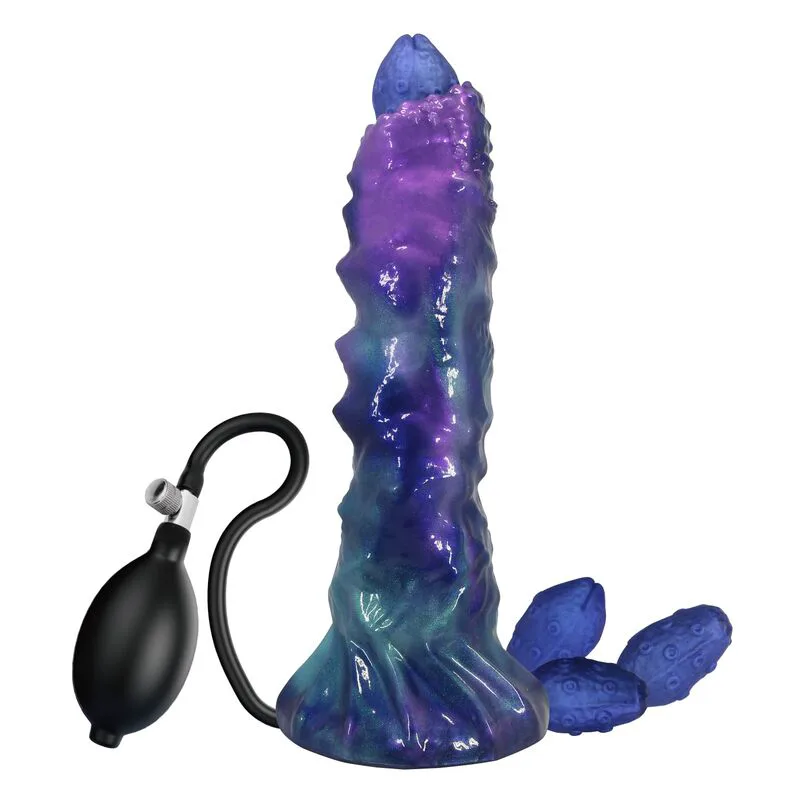 Duskwaker Sentinel Gonflable Tricolor en Silicone, 23 CM sextoy anal