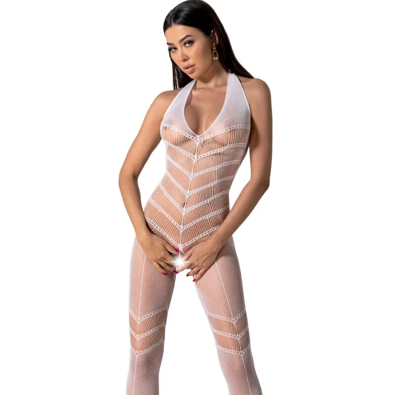 Bodystocking Blanc BS100 Taille Unique Passion blanc body résille