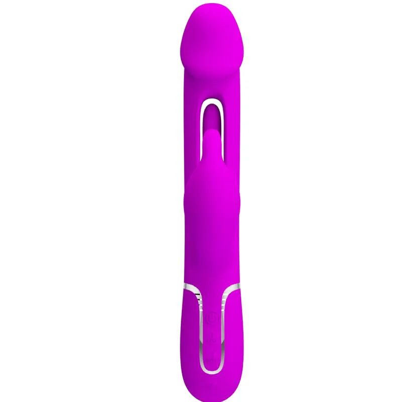 Vibromasseur Dejon Rabbit 3 en 1 Multifonction Fucsia Pretty Love
