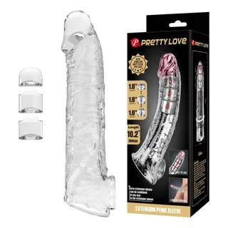 Gaine à pénis Manchon d'Extension de Pénis Ajustable 26 cm Ø 4 cm modèle 3