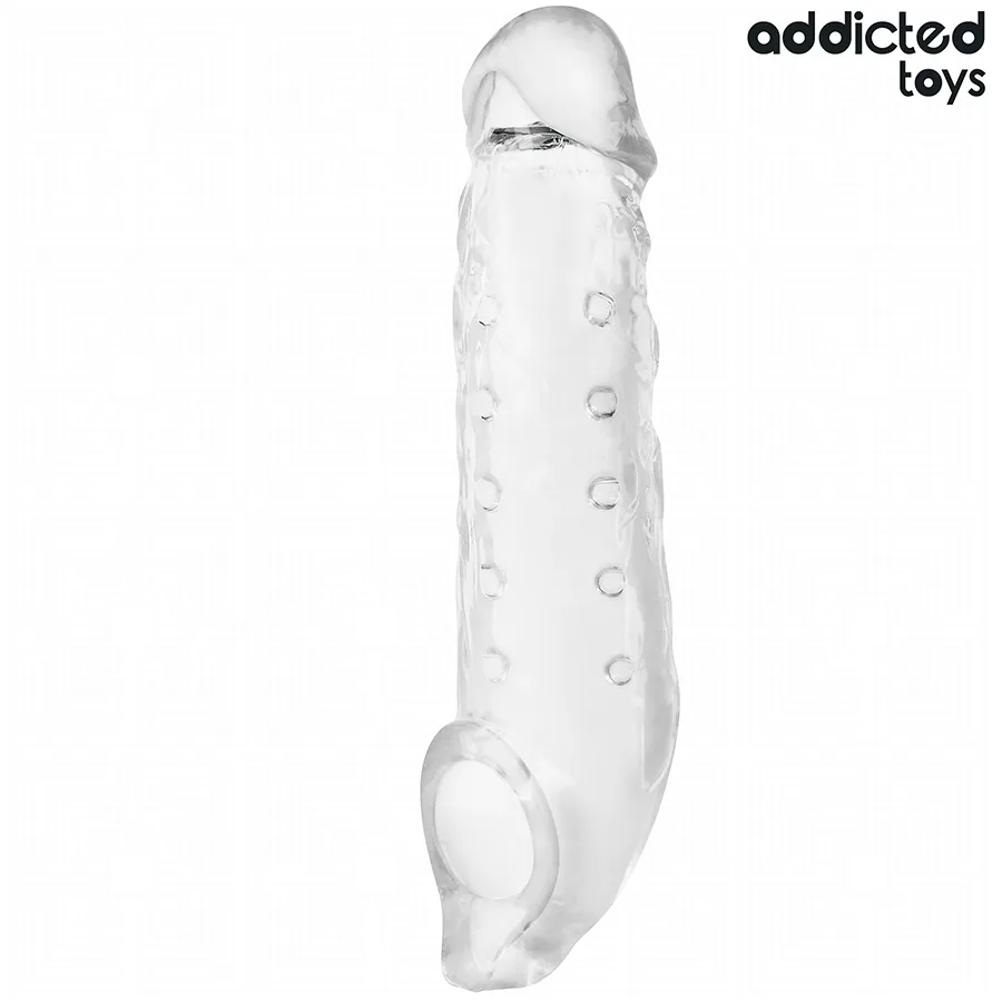 Gaine Pénis Transparente Taille M 27 cm Addicted