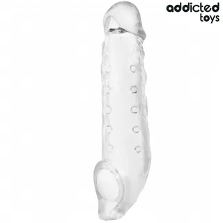 Gaine Pénis Transparente Taille M 27 cm Addicted
