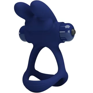 Francisco Double Anneau Vibrant Lapin Bleu Pretty Love