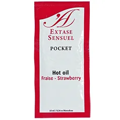 Huile Stimulante de Fraise 10 ML Extase Sensual lubrifiant chauffant