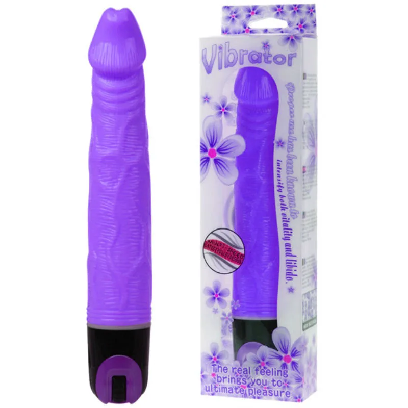Vibromasseur de Multivitesses 21,5 cm Violet Baile