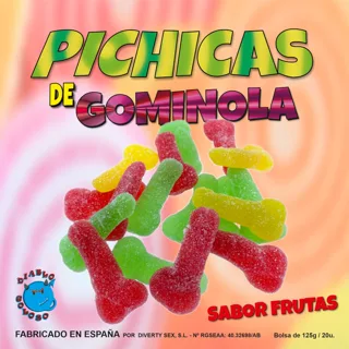 Pichitas Gumminol aux Fruits avec Sucre Diablo Goloso jeu coquin