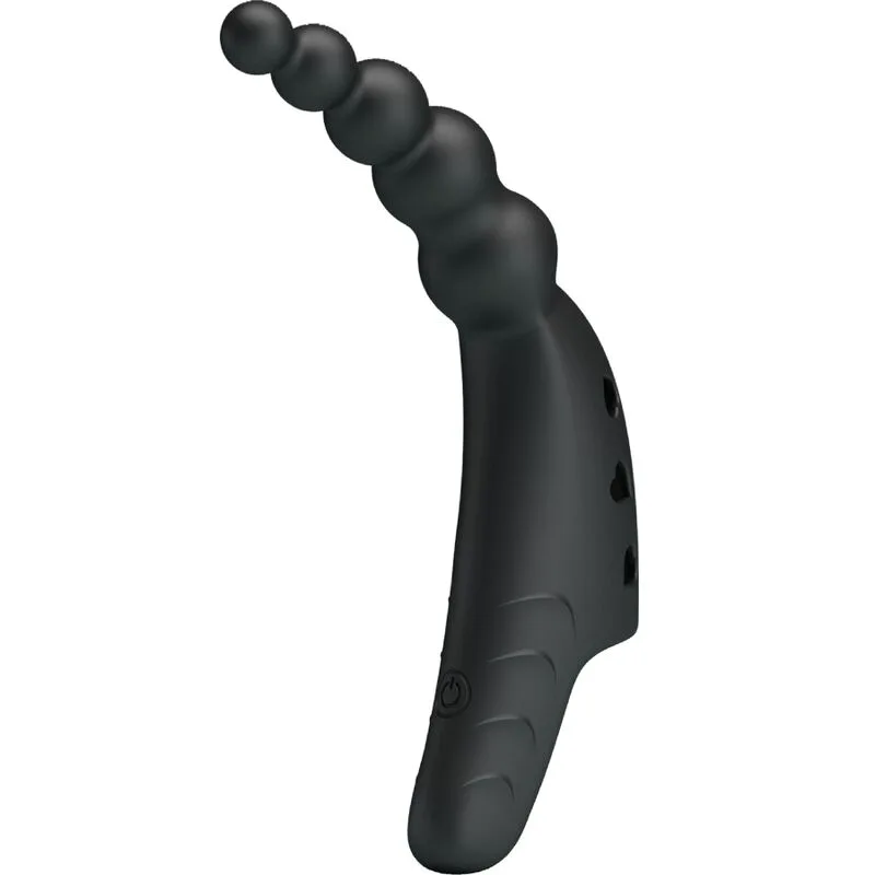 Vibromasseur Jordin Finger Vibrator 10 Vibrations Noir Pretty Love