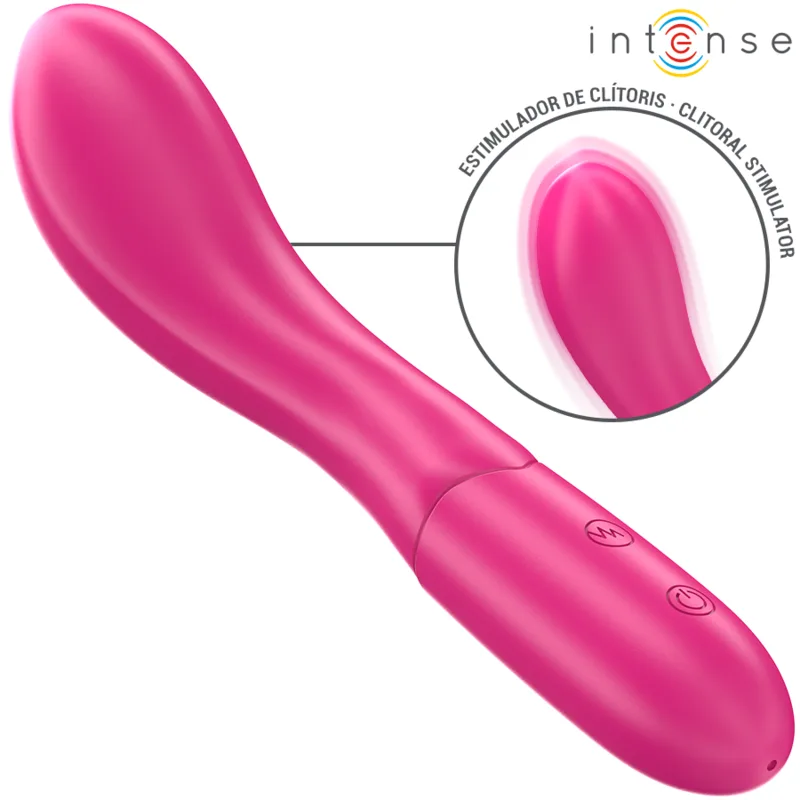 Lisette Vibromasseur 19 cm Souple 10 Vibrations Rose Intense