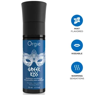 Greek Kiss Gel Stimulant pour Analingus Menthe 50 ML Orgie lubrifiant anal