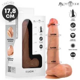 Bruce S Gode en Silicone avec Testicules 17,8 x 4 cm