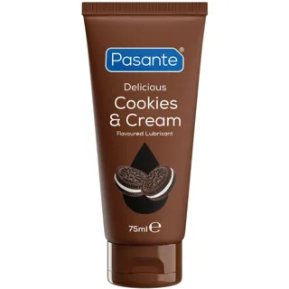 Lubrifiant à Base d'Eau, Goût Cookies & Crème 75 ml Pasante