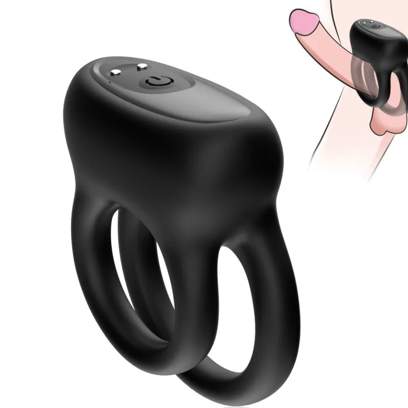 Vibromasseur Double Anneau Noir Armony