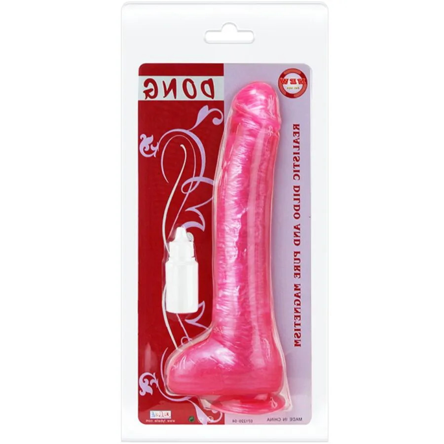 Gode Gode Rose Réaliste avec Ventouse Baile