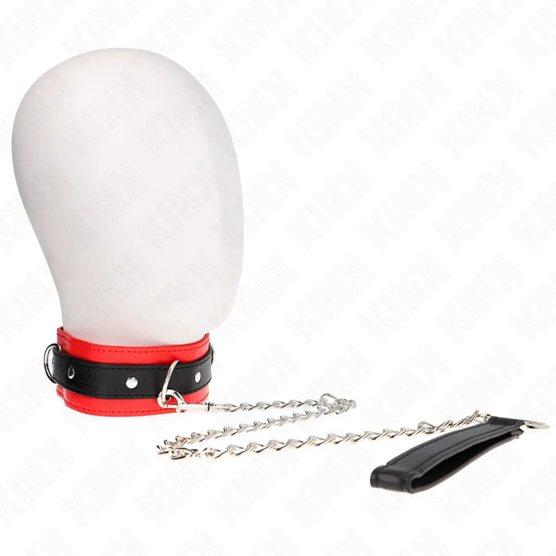 Collier Modèle Basic avec Laisse 65 cm Modèle 3 Rouge 53 Kink
