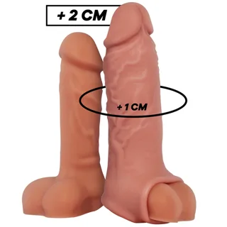 Extension Naturelle du Pénis en Silicone Liquide V9 Virilxl gaine pénis