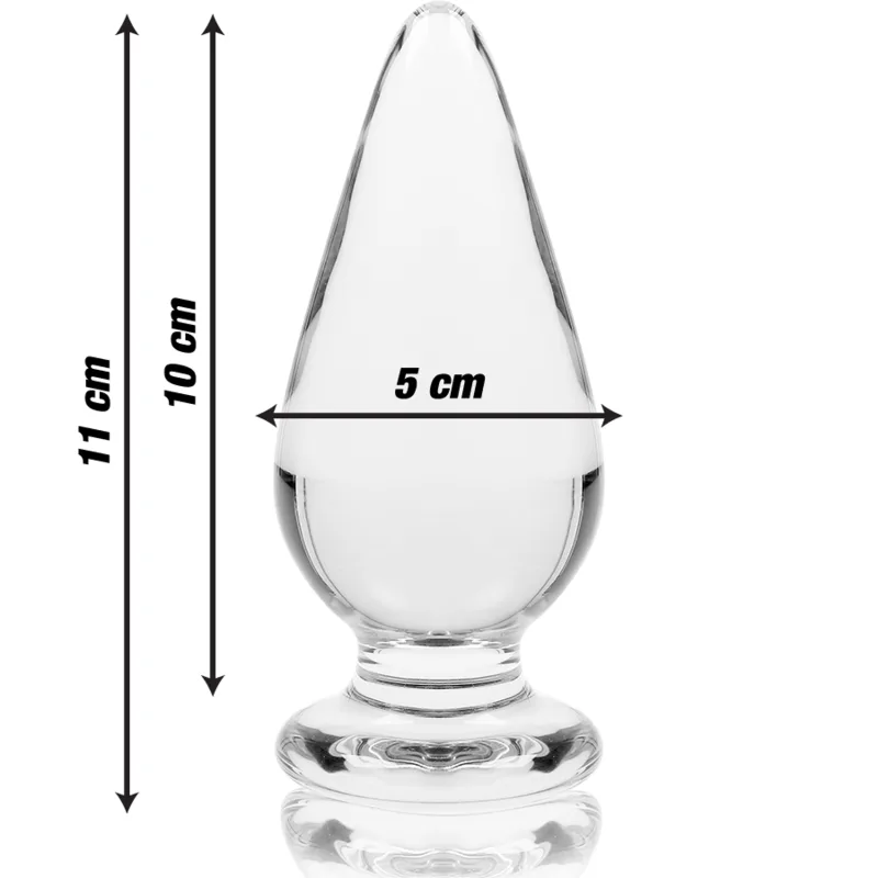 Plug Anal Modèle 4 Verre Borosilicate Clair 11 x 5 cm
