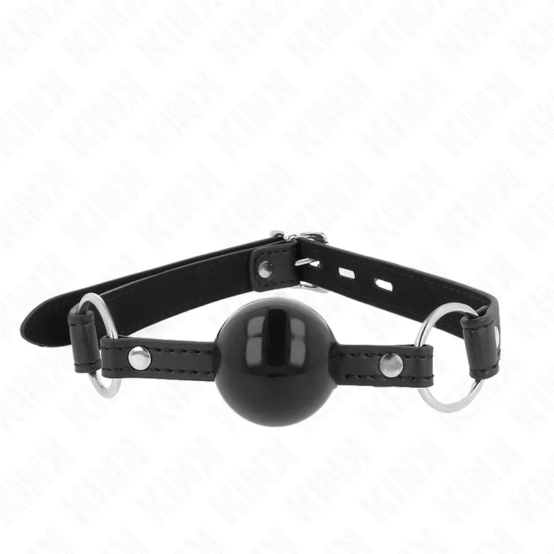 Bâton TPE Balle 4 CM avec Serrure Noire 60 X 2 CM Kink noir bâillon