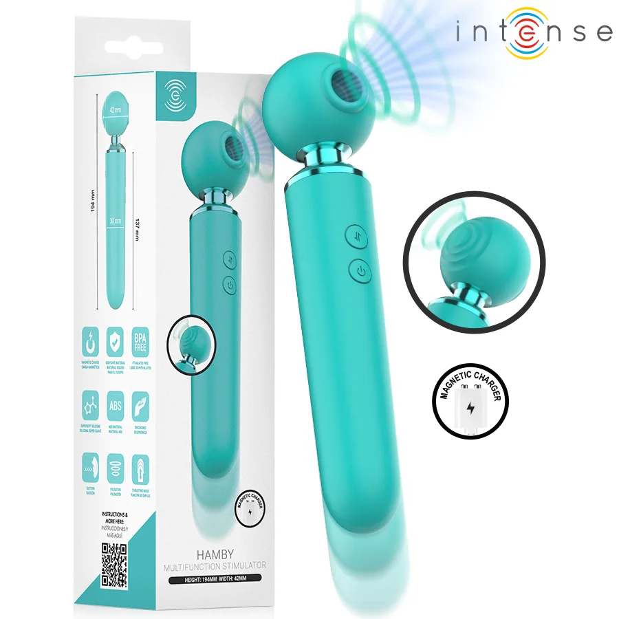 Hamby Stimulateur Multifonctionnel à Succion et Vibration Intense