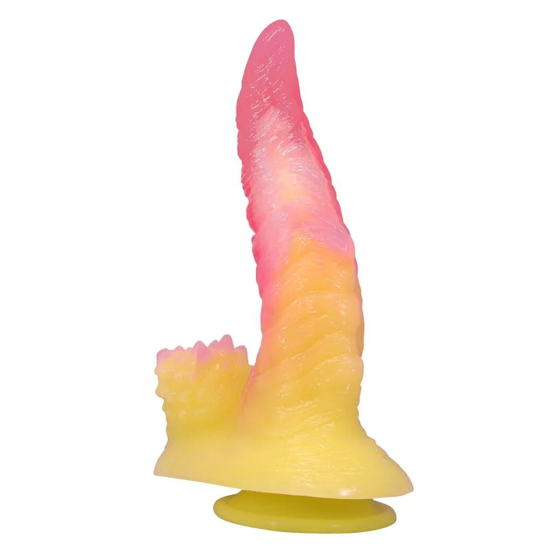 Gode Monstre Ondulé Fantasy avec Ventouse 22,5 cm Ø 5,5