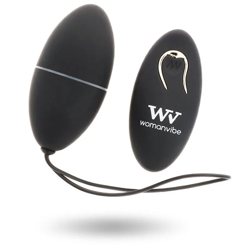 Alsan Oeuf Telecommande Noir Silicone Noir Womanvibe
