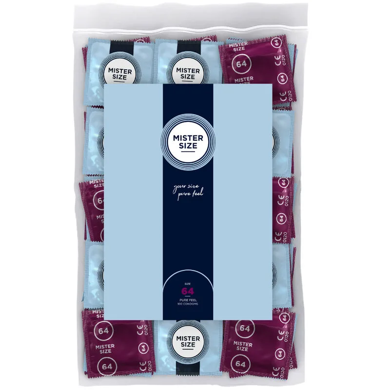 Préservatifs Taille XXL 64 mm (100 Unités) Mister Size