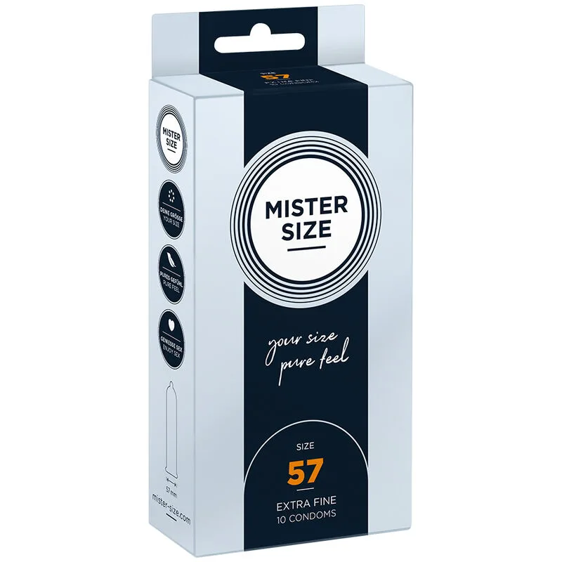Préservatif Taille L 57 mm (10 Unités) Mister Size