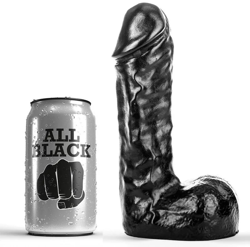 Gode 19 cm All Noir All Black