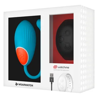 Œuf Vibrant Watchme Wearwatch - vue de profil - Bleu / Jais