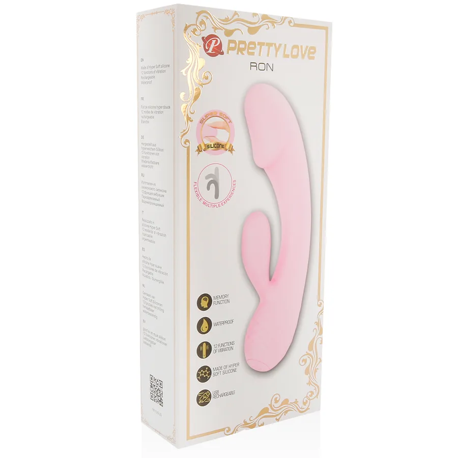 Vibromasseur Intelligent Ron avec Lapin Pretty Love